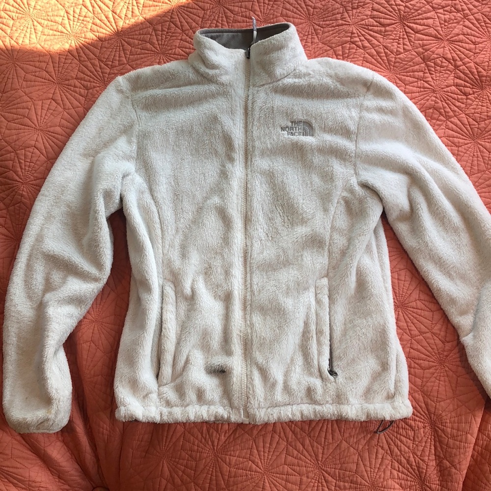 Plush White North Face